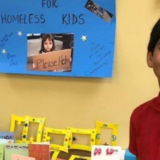 Turned recycled scraps into crafts for homeless kids